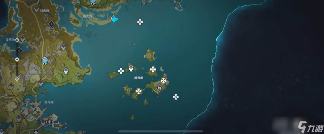 原神手游孤云阁山上的岩之瞳怎么取