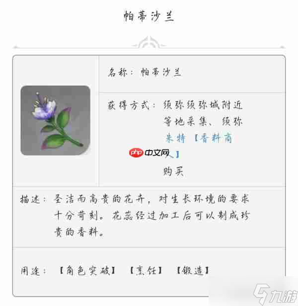 原神帕蒂沙兰全收集路线