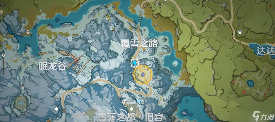 原神的雪山中间怎么上去