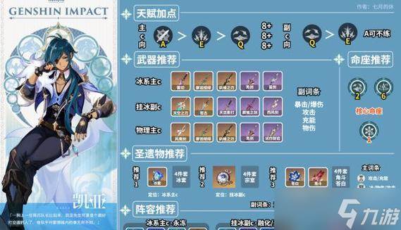 原神物理凯亚攻略