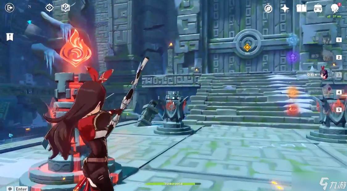 原神怎么点亮火仙灵和四火柱