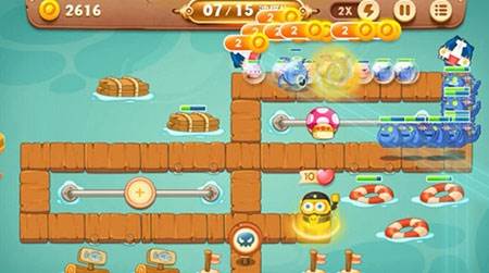 保卫萝卜3单机版码头46关攻略图片2