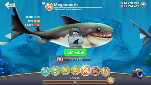 饥饿鲨世界999999钻999999金币最新版鲨鱼介绍