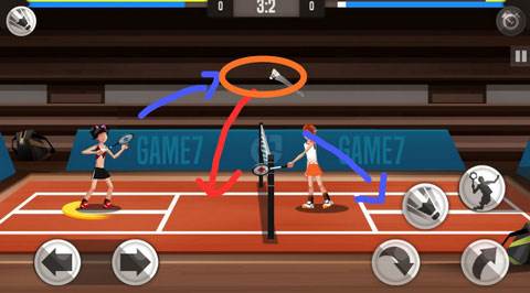 羽毛球高手游戏攻略1