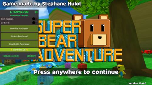 超级熊历险记内置作弊菜单版游戏截图1