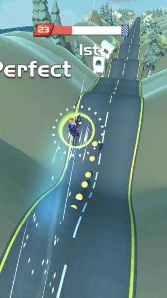 自行车山丘宣传图