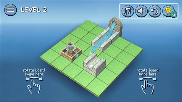 流水喷泉3D拼图宣传图