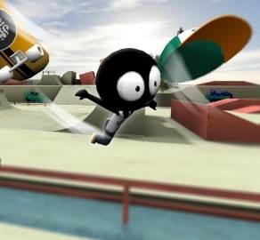 火柴人滑板对决