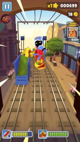 地铁跑酷殃毁是帅哥水下城笑脸版宣传图