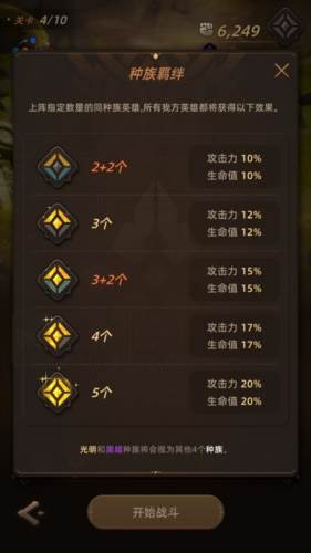 光之境种族羁绊攻略1