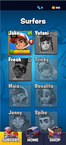 地铁跑酷滑板英雄简介7