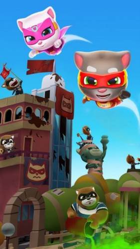 汤姆猫英雄跑酷华为版宣传图