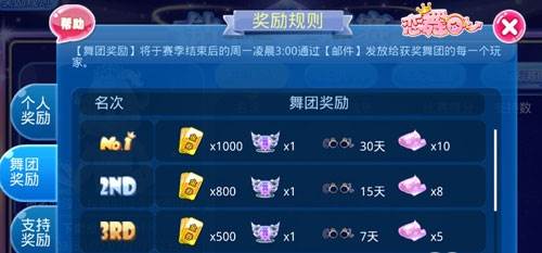 恋舞OL钻石联赛玩法攻略4