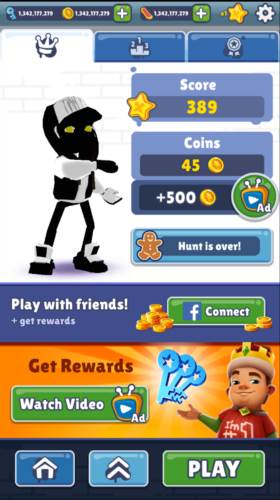 地铁跑酷黑白北极版本10